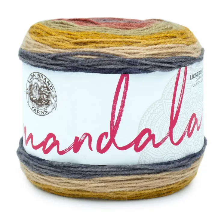 Lion Brand Yarn Mandala Centaur Self-Striping Light Acrylic Multi-color Yarn