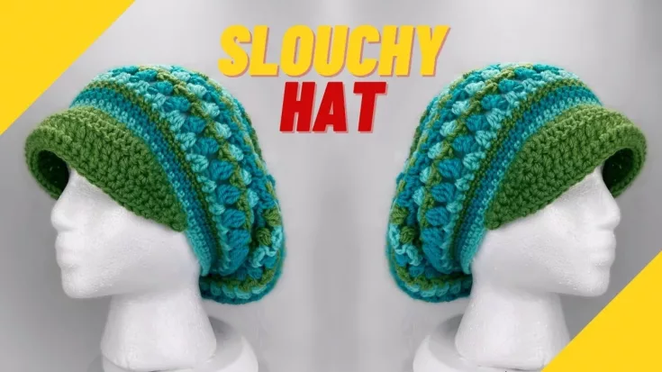 Image for Easy Crochet Slouchy Beanie with Brim | Step-by-Step Tutorial - YouTube