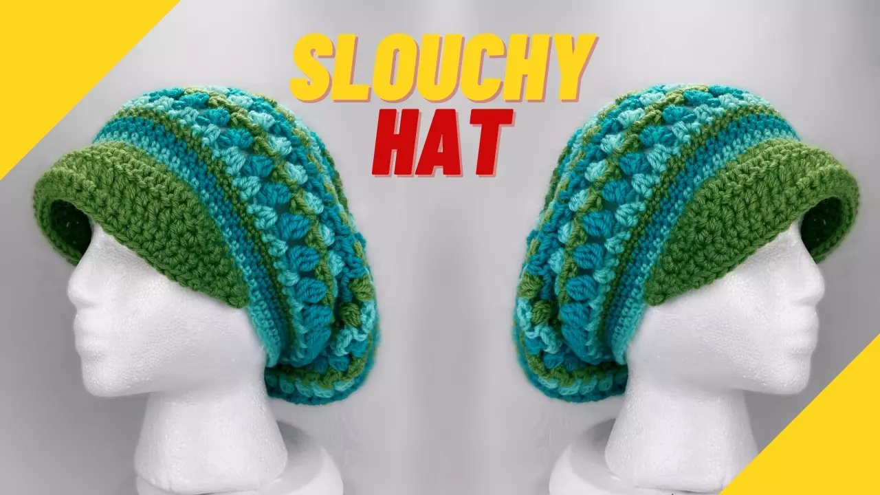 Image for Easy Crochet Slouchy Beanie with Brim | Step-by-Step Tutorial - YouTube