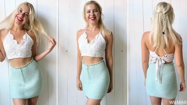 Image for Reversible Crochet Skirt