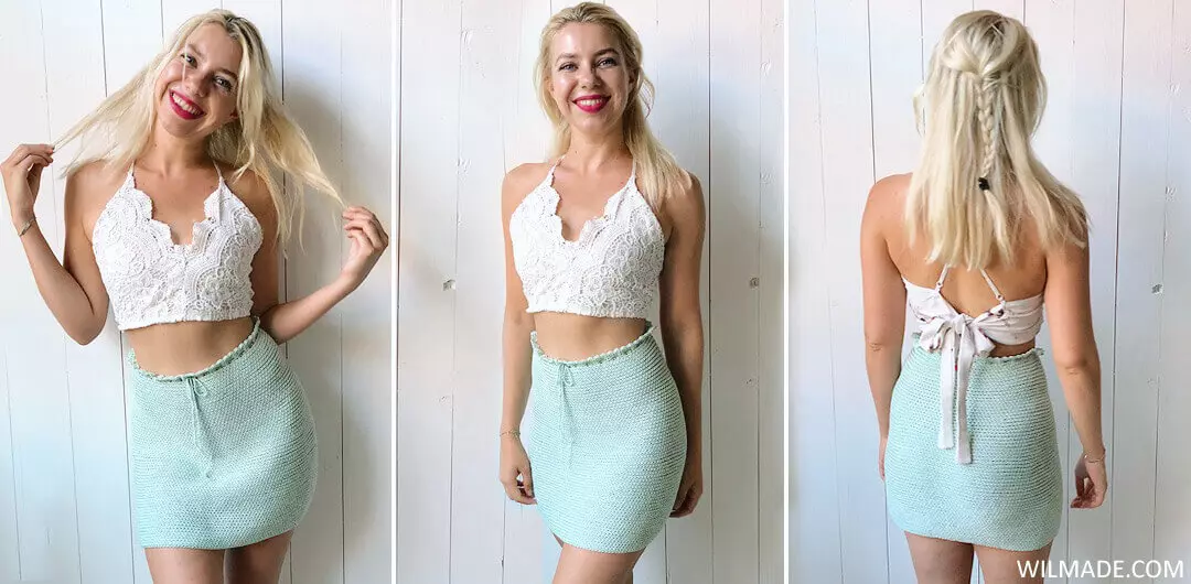 Image for Reversible Crochet Skirt