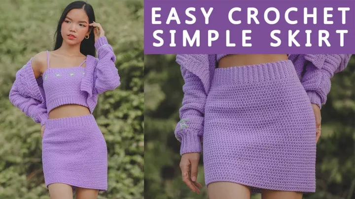 Image for Easy Crochet Simple Skirt (Beginner Tutorial) — Chenda DIY on YouTube