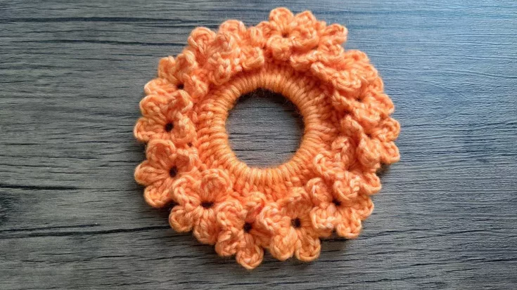 Image for Flower Scrunchie — Free YouTube Tutorial