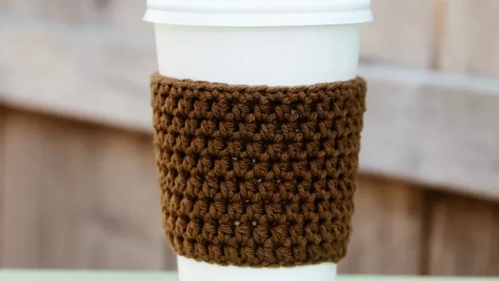 Image for Easy Crocheted Coffee Sleeve ::Pattern::