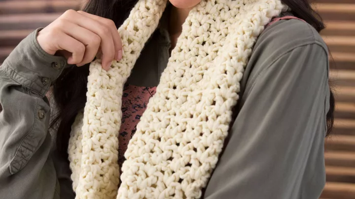 Image for Free  Crochet Very V-Stitch Cowl Pattern