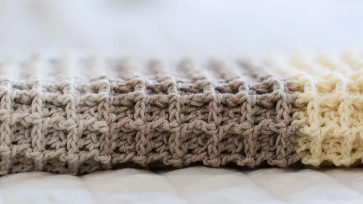 Image for Waffle Stitch Crochet Blanket Pattern