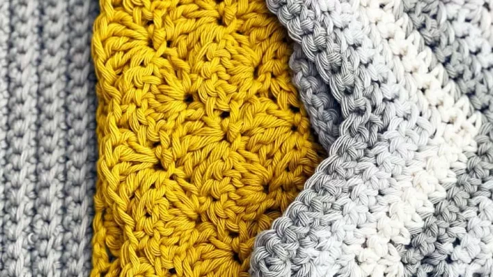Image for Easy Crochet Dishcloth Patterns (3 Designs + Free Printable)