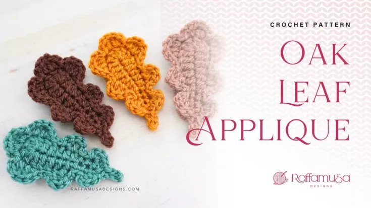 Image for Crochet Oak Leaf Applique – Free Pattern
