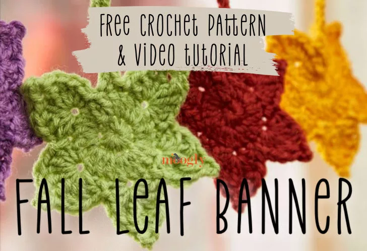 Image for Fall Leaf Banner: Free Crochet Pattern and Tutorial