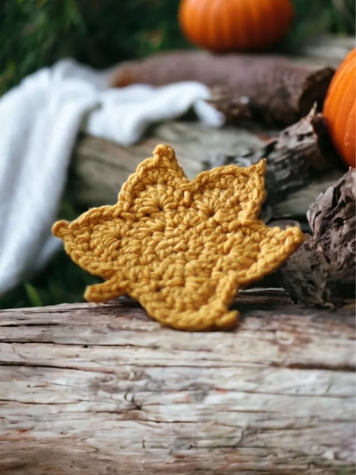 Image for Crochet Maple Leaf Free Pattern & Video