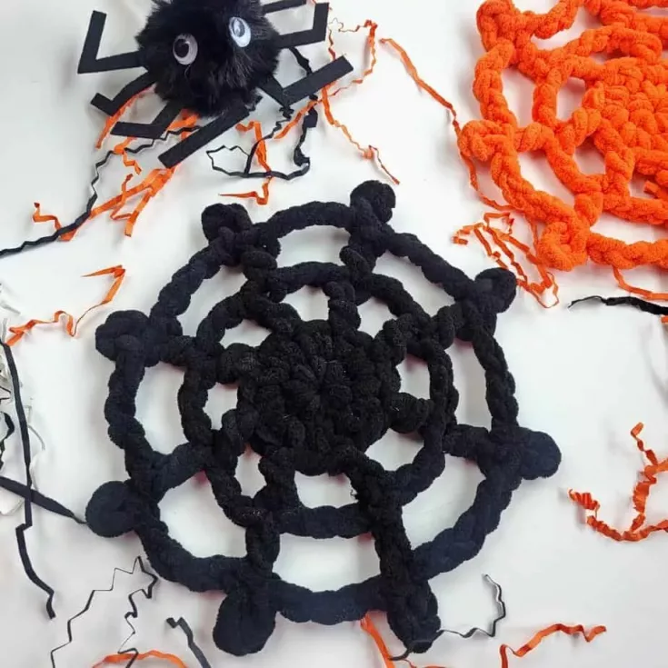 Image for Quick Chunky Crochet Spider Web Pattern (Free!)