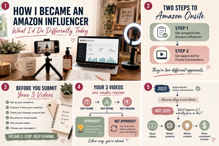 How I Became an Amazon Influencer Info Graphic
